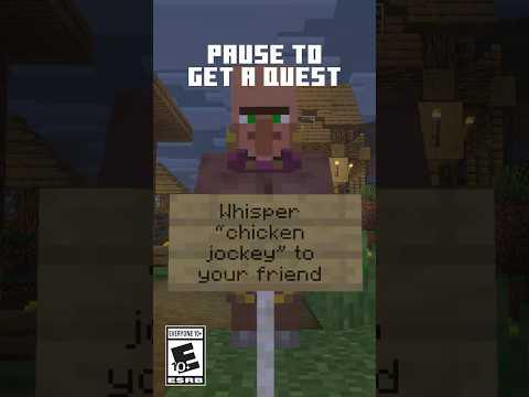 PAUSE TO GET A MINECRAFT QUEST