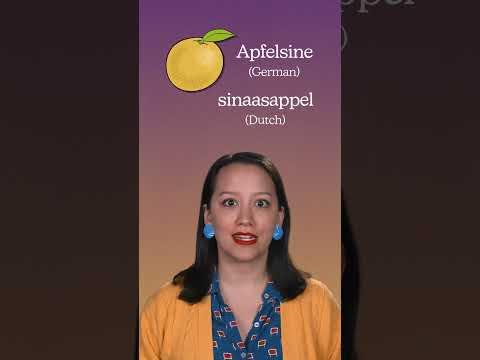 How come fruits are all named after apples?