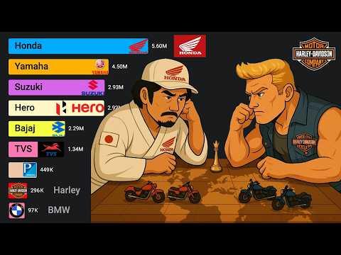 Best Selling Motorcycle Brands (1960 - 2025)