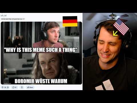 American reacts to German Meme of Himself