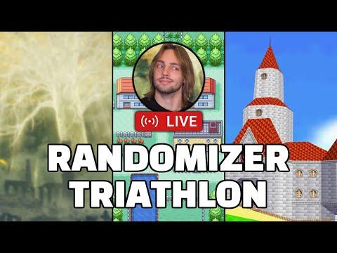 3 GAME RANDOMIZER TRIATHLON VS. CHRIS / DOMO / ADEF | Elden Ring, Pokemon FRLG, Super Mario 64
