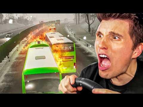 Ich flüchte in die Schweiz im Fernbus Simulator