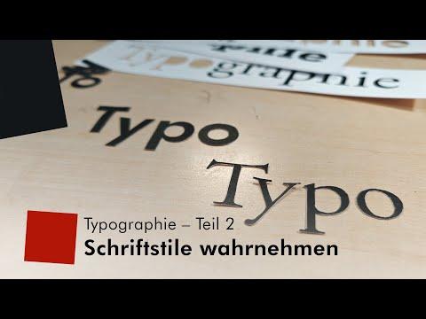 Typographie – Teil 2: Schriftstile wahrnehmen