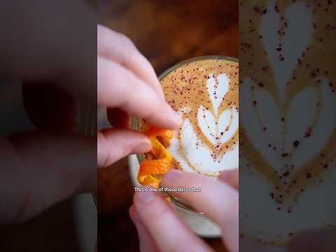 How to make a rose cardamom and orange latte