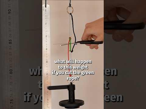 What happens if you cut the green rope?