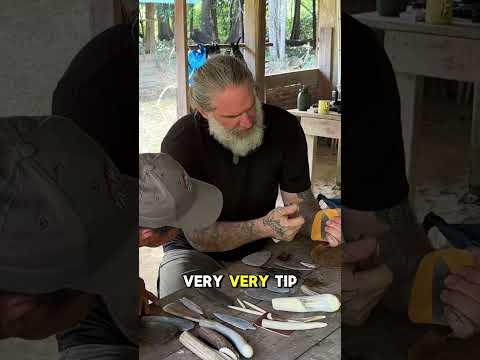 Showing STONE TOOLS to the Macushi Tribal Chief in Guyana Jungle #survival #flintknapping