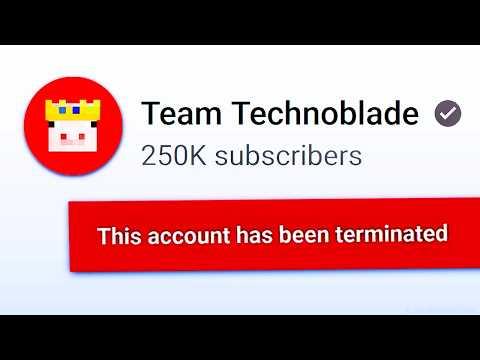 YouTube TERMINATED Technoblade's New Channel