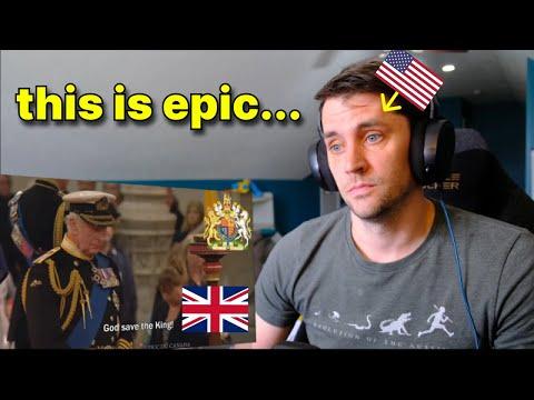 American reacts to the UK National Anthem "God Save the King" for the first time