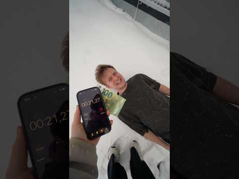 Schnee Challenge endet schmerzhaft😫 | Echtso #shorts