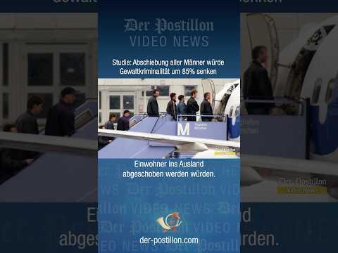 Studie: Abschiebung aller Männer würde Gewaltkriminalität um 85% senken