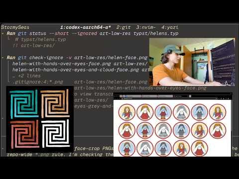 My Vim + Vibecoding setup for art.