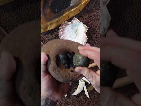 Primitive Tattoo - Bone Needle and Wood Char Ink #primitiveskills #tattoo #ancient #stickandpoke