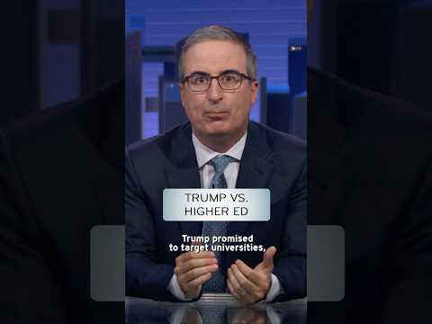 Trump vs. Higher Ed #lastweektonight