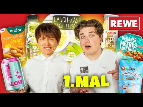 Wir ESSEN diese REWE Produkte zum 1. MAL 🧀🍿 mit Smiley