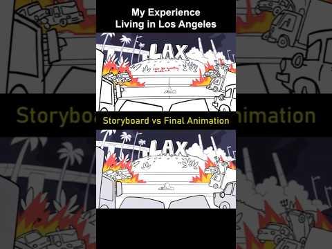 Storyboard vs Animation: Living in Los Angeles (shot 15)
