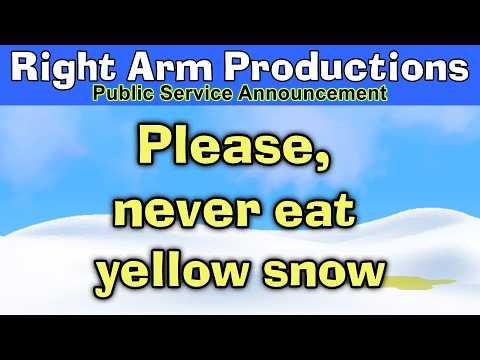Public Service Announcements Series 2 021 Never Eat Yellow Snow