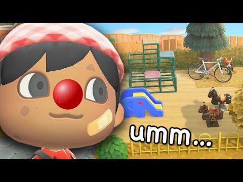 I tried to decorate in Animal Crossing but instead I chose clownery...