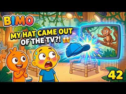 Cartoon BIMO and the Magic TV Jungle! 📺🐵 The Monkey Returns the Lost Hat | Episode 42