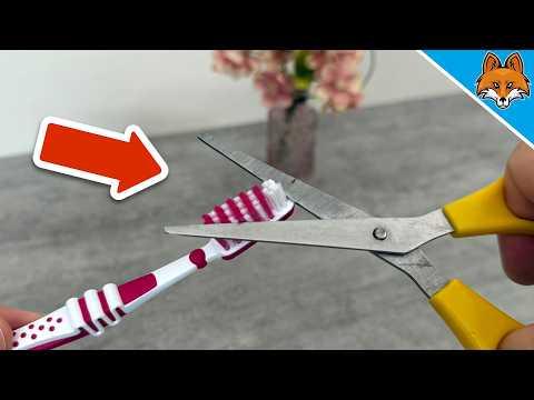 DESHALB solltest du die Borsten deiner Zahnbürste abschneiden💥(GENIALER Trick)🤯