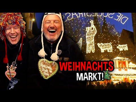Monte & Frank Rosin LIVE vom Weihnachtsmarkt! 😍🎄 Essen TESTEN & Karussel fahren 🎠 | MontanaBlack IRL