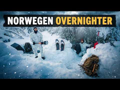 ❄️ Ohne SHELTER bei -25°C in Norwegen überleben - Ein Nacht wie keine Andere 🌌 - Bushcraft Outdoor