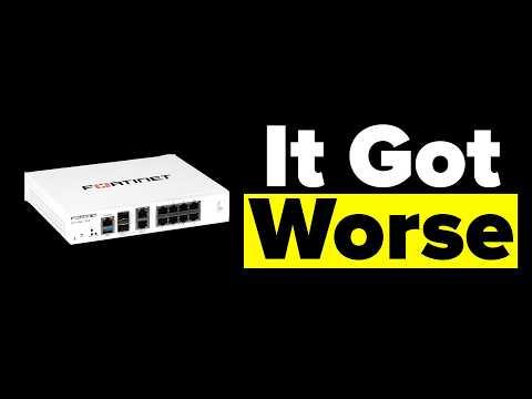 fortinet is having a rough week...