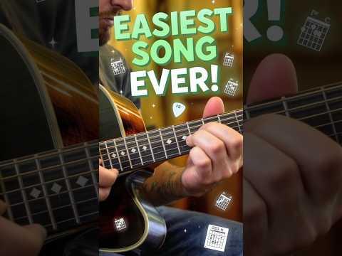 Easiest Song Ever! (Campfire Acoustic Favorite) Play and Sing Along.  #EasyGuitar   #chordsguitar