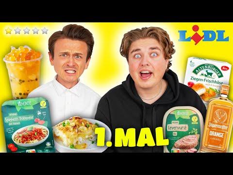 Wir ESSEN diese LIDL Produkte zum 1. MAL 🧀🧋mit Smiley