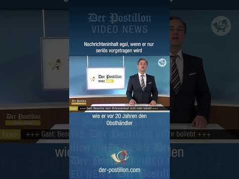 Nachrichteninhalt egal, wenn er nur seriös vorgetragen wird
