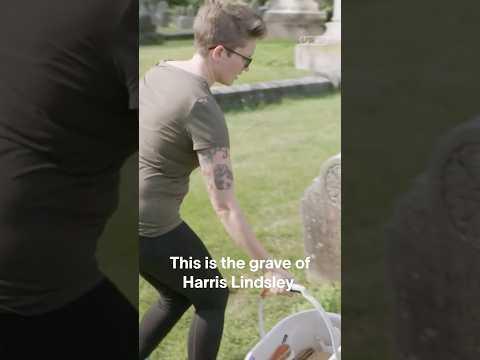 Cleaning old gravestones, and sharing stories about the people who lie underneath them