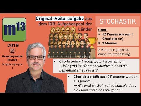 Abitur-Aufgabe: 2019 - STOCHASTIK -OHimi - grundlegendes Niveau - Aufgabengruppe 1