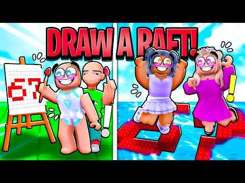DRAWING THE FORBIDDEN RAFT IN ROBLOX!!!