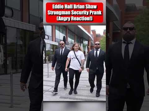 Strongman Security Prank with Brian Shaw! (angry)