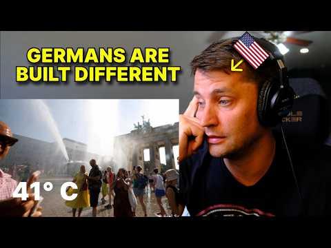 American reacts to How Germans Survived the Hottest Day Ever Ever