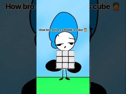 Rubik's cube Speedrun 😭 (animation meme)