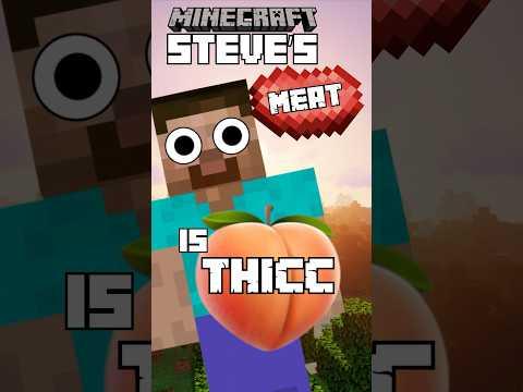 Minecraft Steve has some BIG MEAT 👀 #shorts