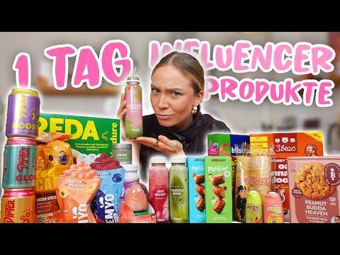 1 TAG ALLE Influencer Produkte essen 🫠💕| CARAMELLA