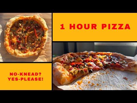We never order take out Pizza Anymore | 1 Hour No Knead Pizza Dough | ASMR