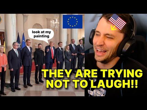 Trump makes European leaders all CRINGE with this dumb remark 😂