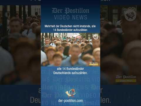 Mehrheit der Deutschen nicht imstande, alle 14 Bundesländer aufzuzählen
