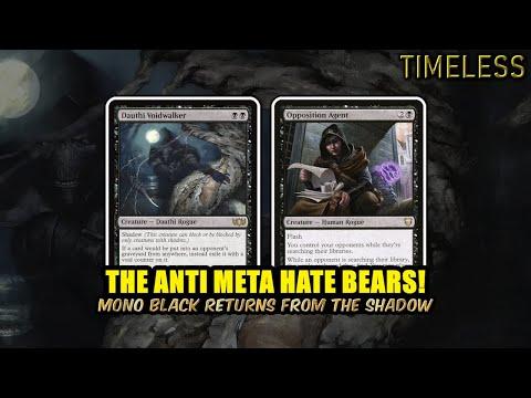 The Anti-Meta Hate Bears! Mono Black Aggro Returns To Timeless! | Timeless BO3 | MTG Arena