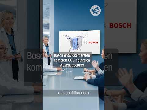 Bosch entwickelt ersten komplett CO2-neutralen Wäschetrockner