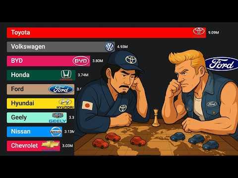 Best Selling Car Brands (1960 - 2025)