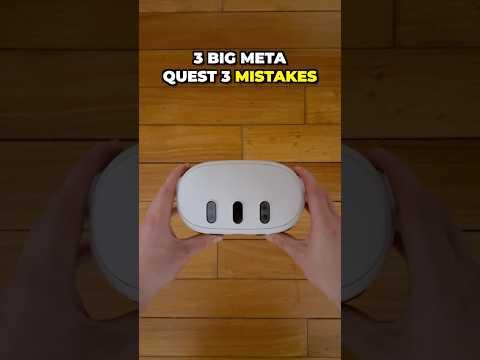 Big Meta Quest 3 Beginner Mistakes!