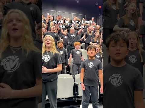 You've NEVER heard "You'll Be In My Heart" like this. 🎶☺️ #youthchoir #disneymusic