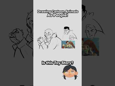 Drawing Cartoon Animals as People #drawing #cartoon #character #animal #guessinggame #art #funny
