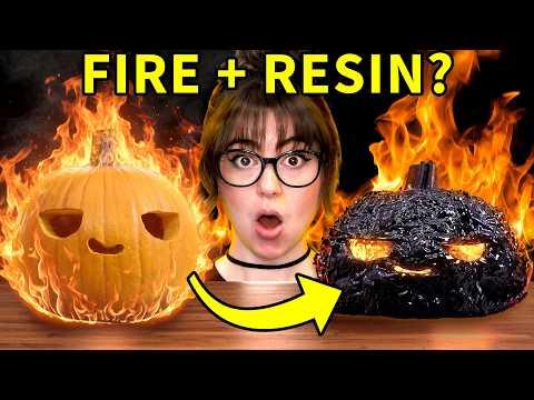 Can We Preserve a Pumpkin with FIRE & RESIN?