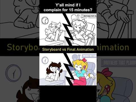 Storyboard vs Animation: me complaining for 15 mins (shot 17)