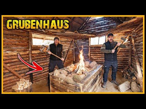 Grubenhaus 3.0 – So kann es nicht weiter gehen.. Neue Feuerstelle muss her! - Bushcraft [Part 9]