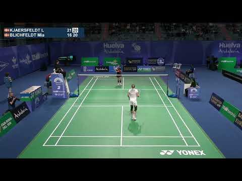 Match point - Line Højmark Kjaersfeldt vs Mia Blichfeldt - WS, SF - European Championships 2026